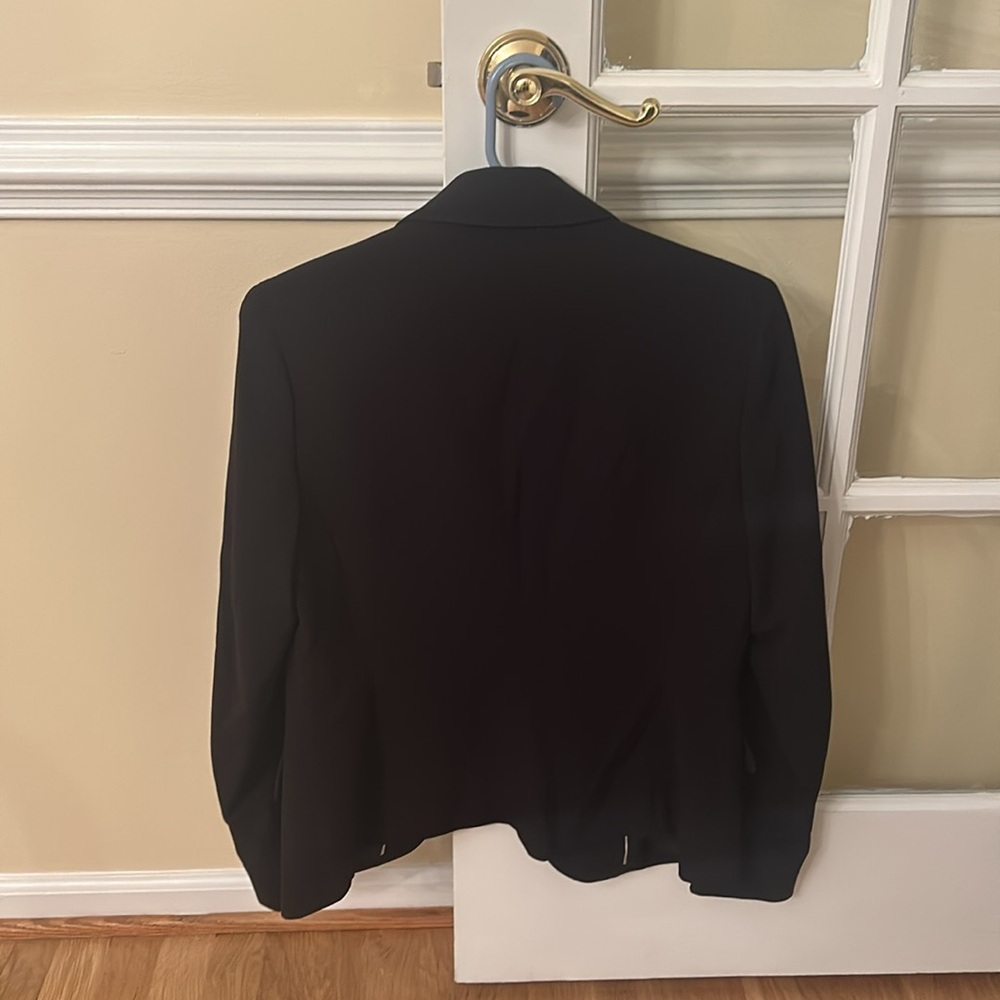 Anne Klein Black Notched Single Button Women’s Blazer Suit Jacket Women’s Size 6 - Picture 9 of 13